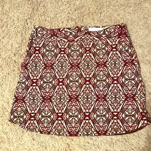 Polyester Pattern mini skirt with pockets